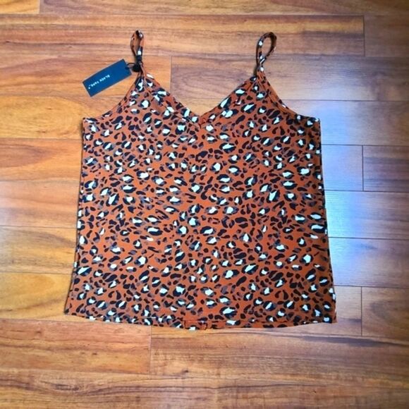 Black TAPE Leopard Print Cami Top - Picture 3 of 4